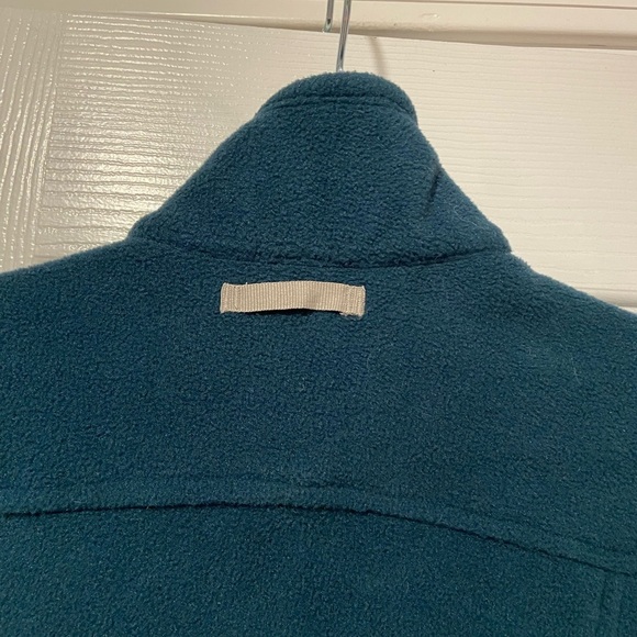 Eddie Bauer Women’s Full Zip Mock Neck Teal Fleece Vest Zip Pockets Size S - Picture 6 of 10